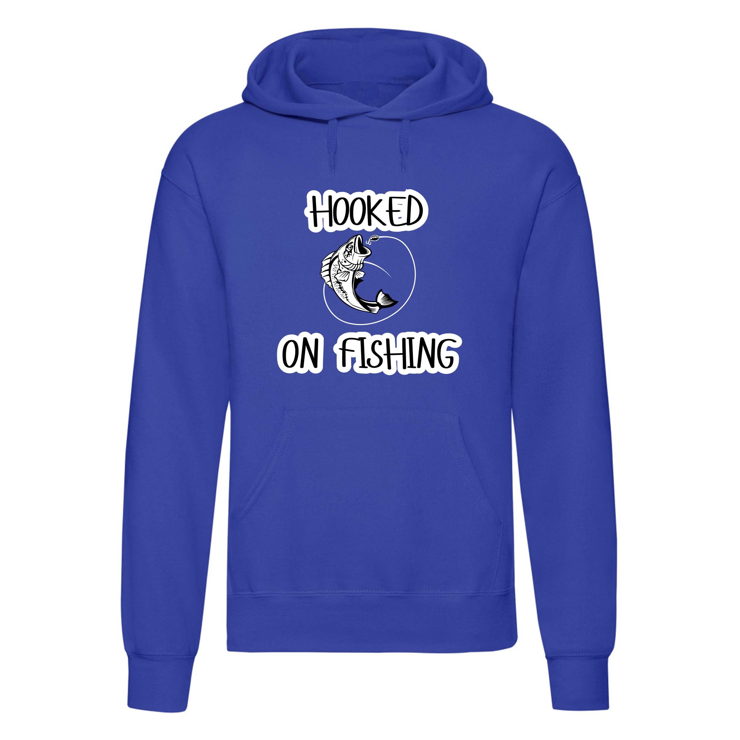 Hooked on Fishing Printed Hoodie-4