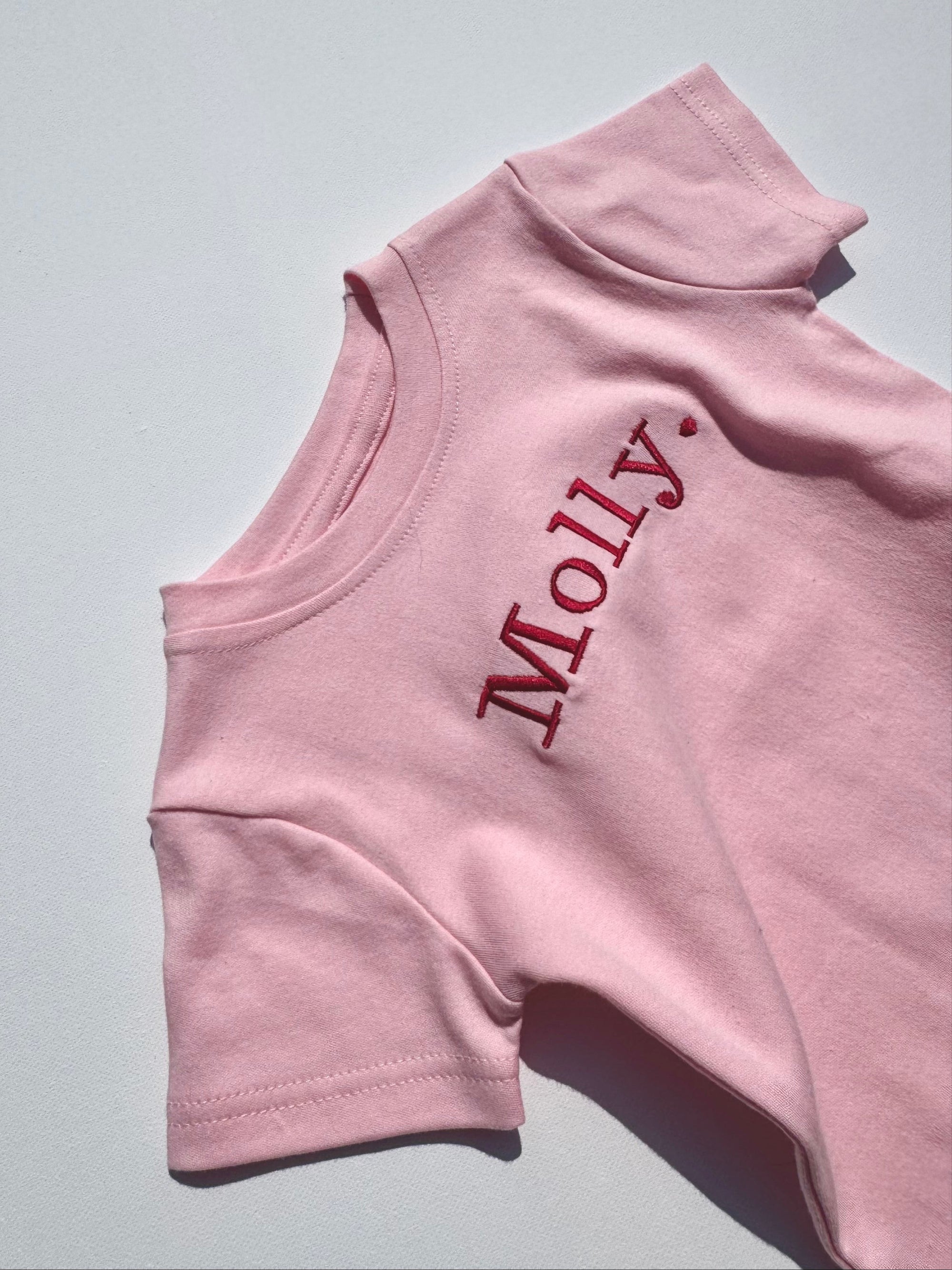 Ballet Pink Premium Crewneck Personalised T-shirt-0