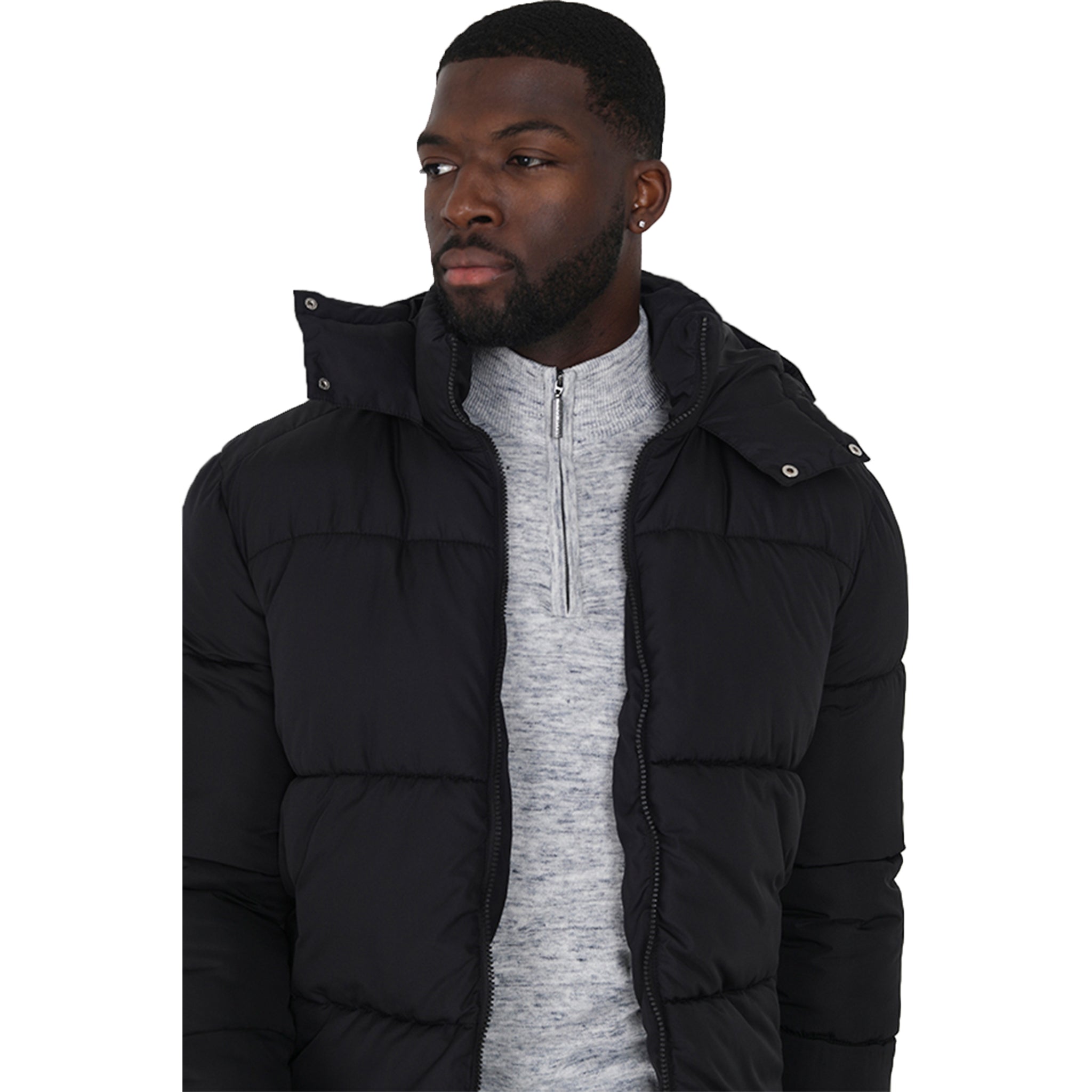 Mens Brave Soul DAVISHOOD Padded Jacket-2