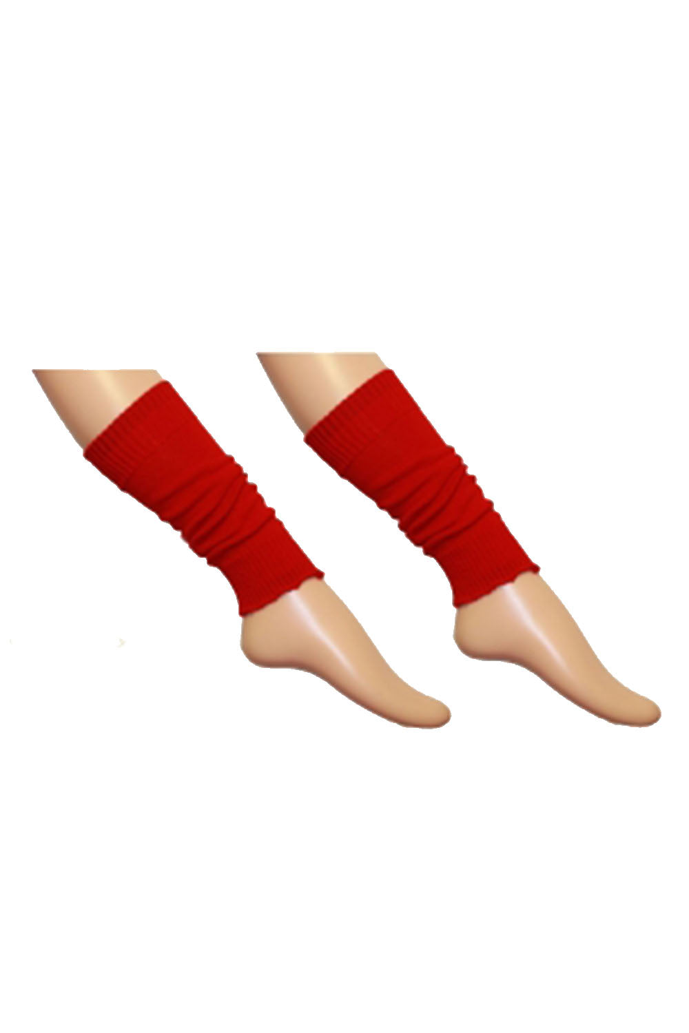 Girls Red Leg Warmers-0